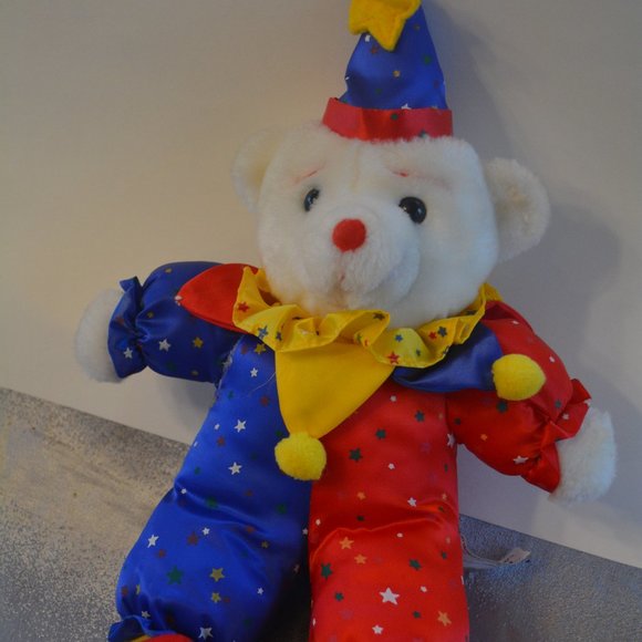 clown teddy bear